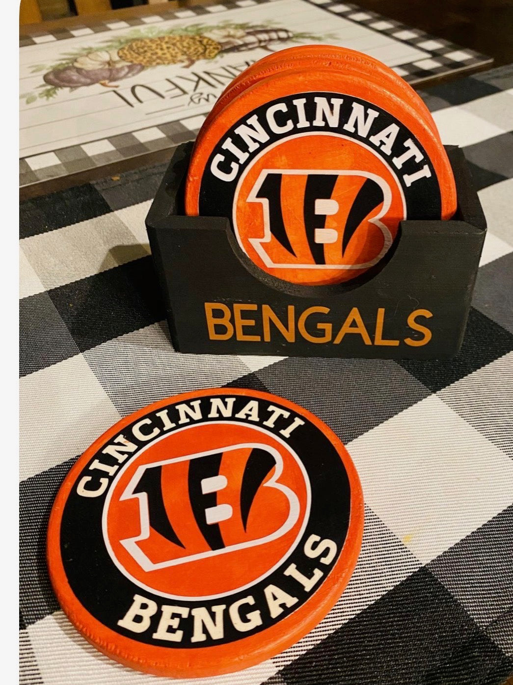 Personalized Photo Coasters: Custom Acrylic Drink Coasters with holder.