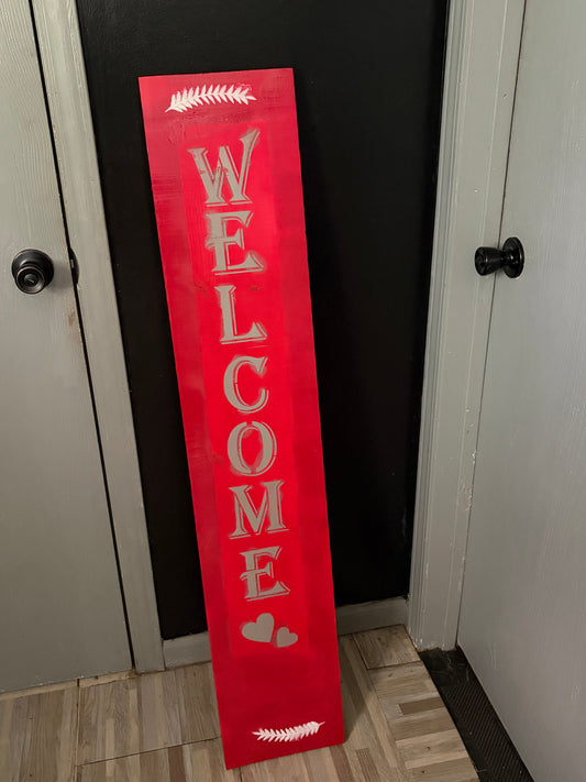 Wooden custom made porch signs